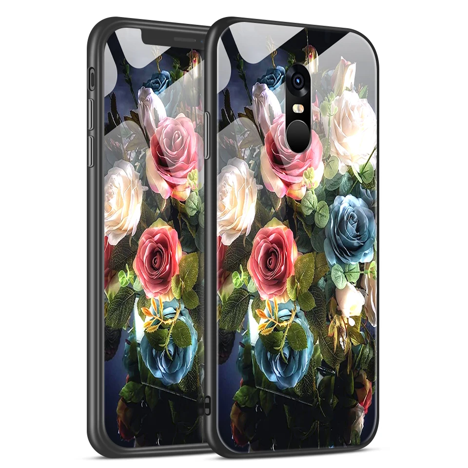 H136 Для Xiaomi Redmi Note 4/4X чехол для телефона из закаленного стекла для Remi Note 4 Pro CN Version/4 Gobal Version силиконовый Край жесткий чехол - Цвет: H136