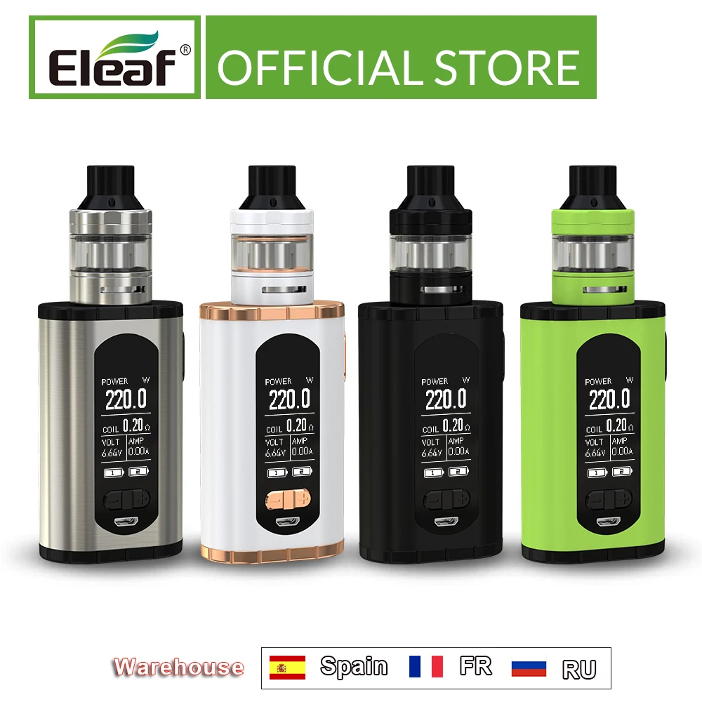 США/Франция склад оригинальный Eleaf вызов с Элло T kit 220 Вт 1 3 дюймовый экран 0.2ohm