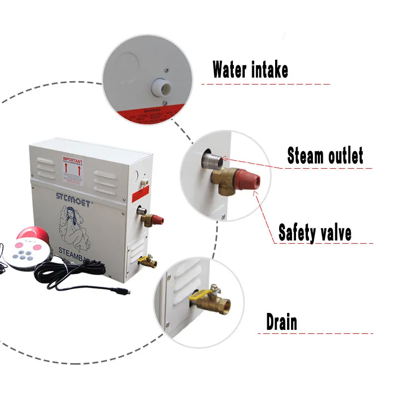 Генератор пара для душа 15 кВт 380 В домашняя Паровая машина оборудование сауны