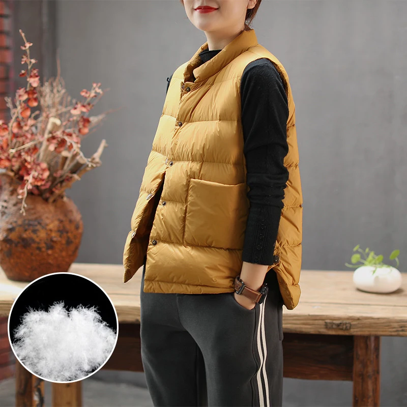 Новинка 2019 зимний пуховик 6 однотонных цветов жилет модный корейский подходит ко