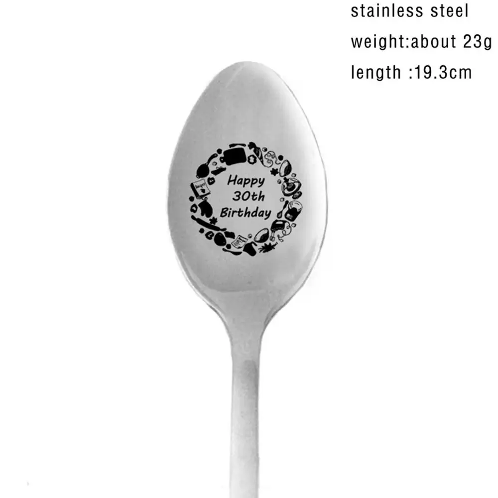 30th Spoons Taoup 32 дюйма 40 дюймов Золотой номер шары фольга 21 30 40 50 60 с днем рождения шары-цифры шары День рождения Декор для взрослых - Цвет: 30th Spoons