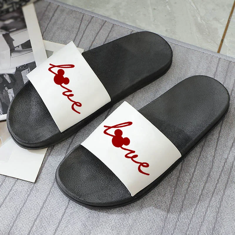 

Women Shoes 2021 Home Slippers Creative Letter Print Summer Non-slip Flip Flops Beach bathroom Sandals Open Toe Ladies shoes