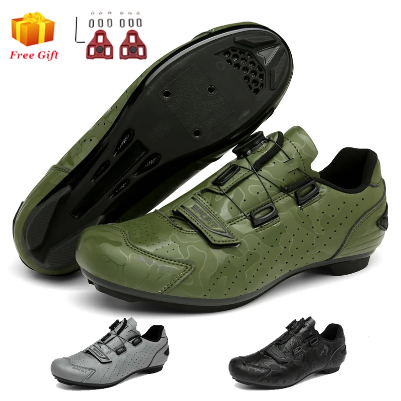 

Cyclingshoes men's outdoor sports self-locking road bike sneakers women's cycling shoes flat non-slip mountain spd free shipping