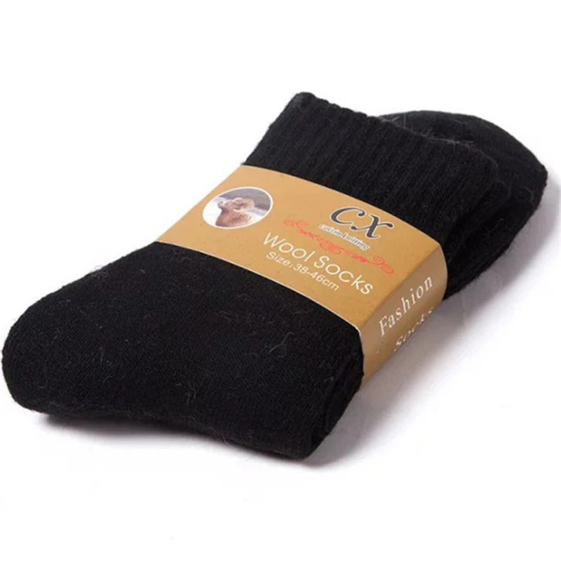 1 пара из шерсти Сезон осень зима Плюшевые Теплые Для мужчин носки Толстый хлопок