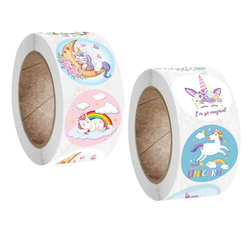 

500Pcs Reward sticker for kids Cute cartoon animal School Teacher encouragement sticker Handmade wedding gift decoration labels