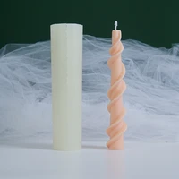 rotation screw rod silicone candle mould for diy handmade aromatherapy candle handicrafts mold candlelight dinner wedding candle