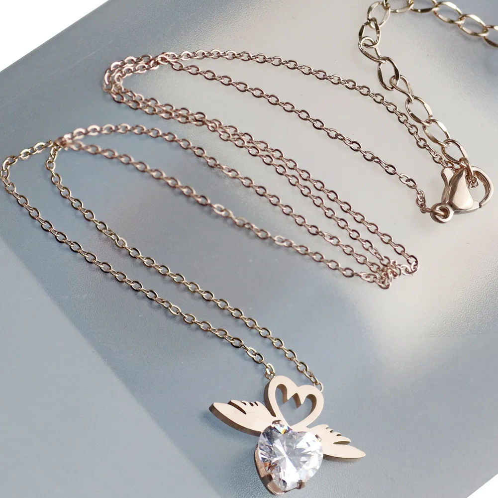 Простое ожерелье с подвеской в виде сердца для женщин ожерелья золотого цвета