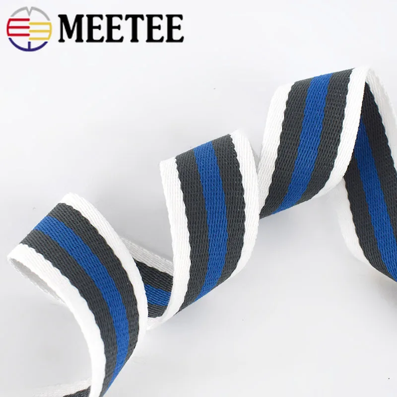 Meetee Полиэстеровые ленты в полоску для рюкзака сумки ремешки Аксессуары