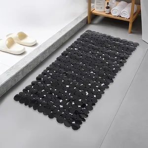anti slip bathtub mats rubber pebbles stone 7036cm bathtub mat suction cup shower cushion foot pad pvc antiskid bathroom parts free global shipping
