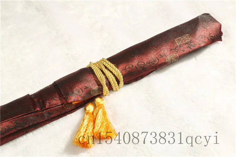Красная шелковая сумка 134 см для защиты японского самурайского меча Катаны -
