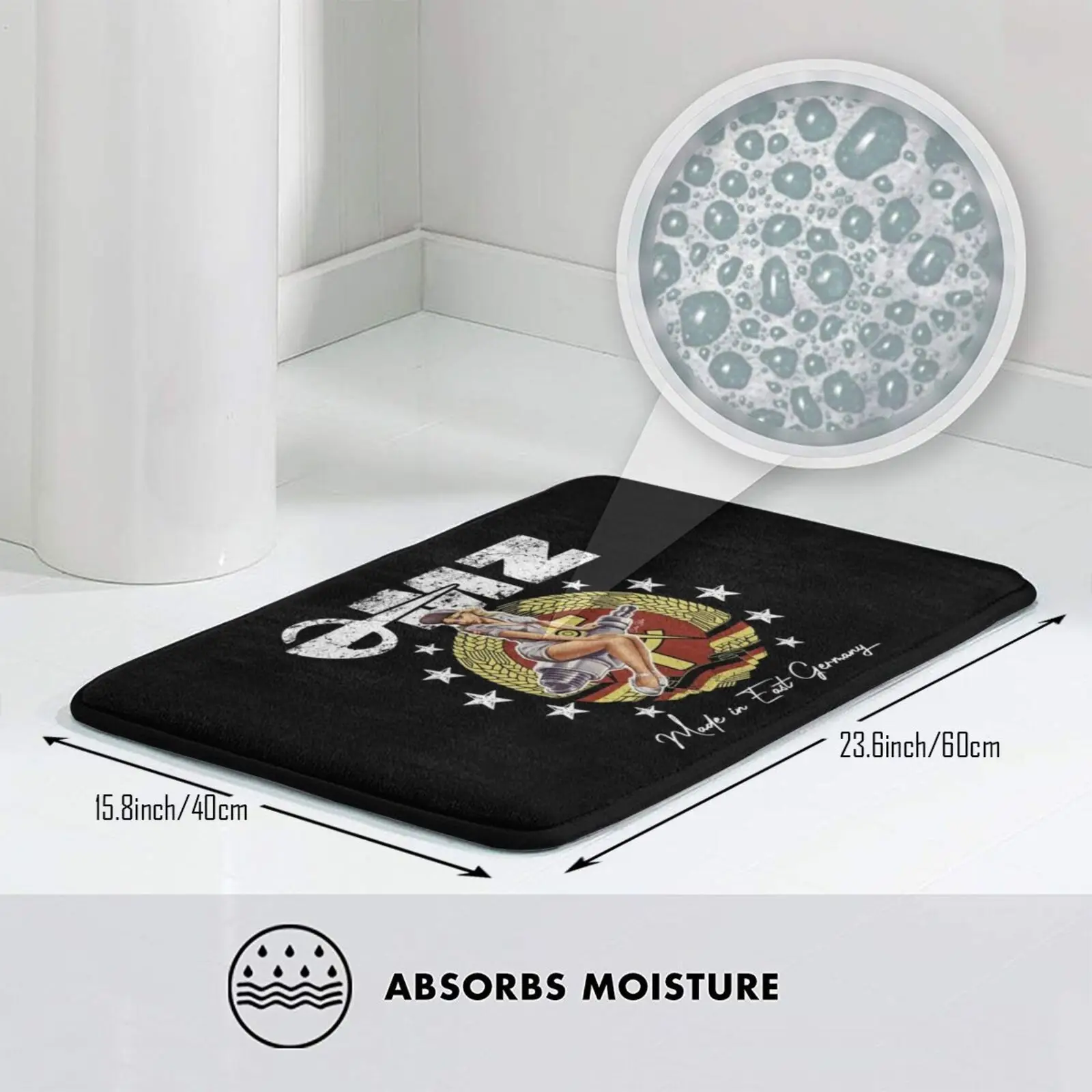 Mz-логотип мотоцикла Zschopau Ddr винтажный логотип рубашка коврик ковер