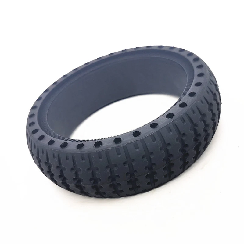 

6.5inch Rubber Solid Tire Tyre Black For Electric Scooter Wheel Part Replacement