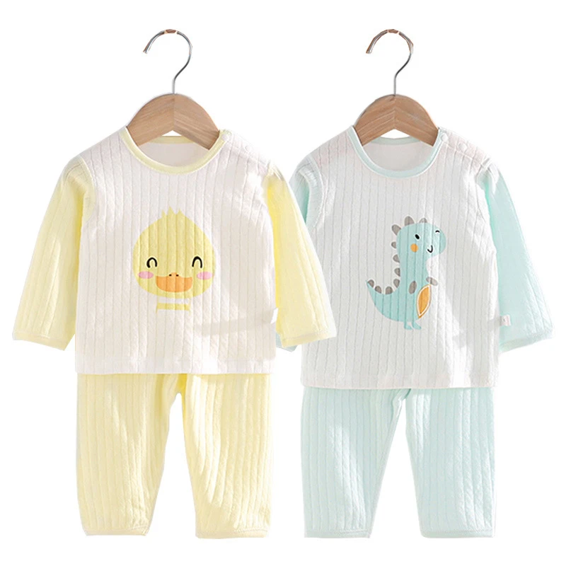 

Зимние комплекты детской одежды, теплая флисовая Пижама для мальчиков и девочек, утепленная детская одежда для сна с динозавром, детское те...