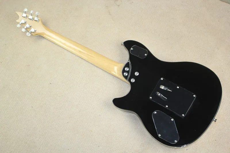 Высокое качество EVH электрогитара черная электрогитара с Zebra pickup& Floyd 01