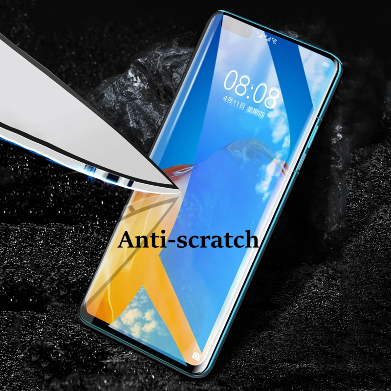 3D completa de la cubierta de Protector de pantalla para Huawei P40 Pro de vidrio para Huawei P40 profesional de cristal templado pel&iacute;cula de pantalla para huawei P30 Pro P40 Pro-2