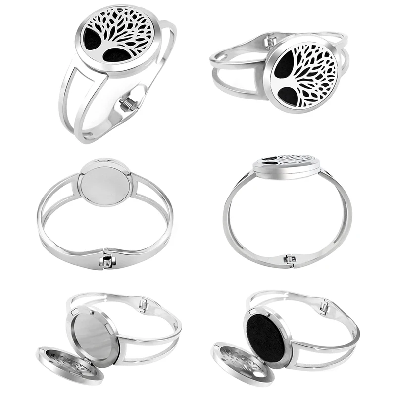 Браслет с сердечками Love для ароматерапии/медальон эфирных масел из нержавеющей