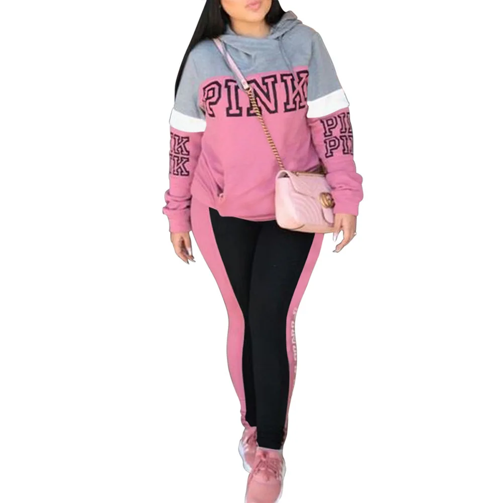 

Polyester With Siamese Cap & Plus Size Women Sportswear Setinnovative Pencil Pant