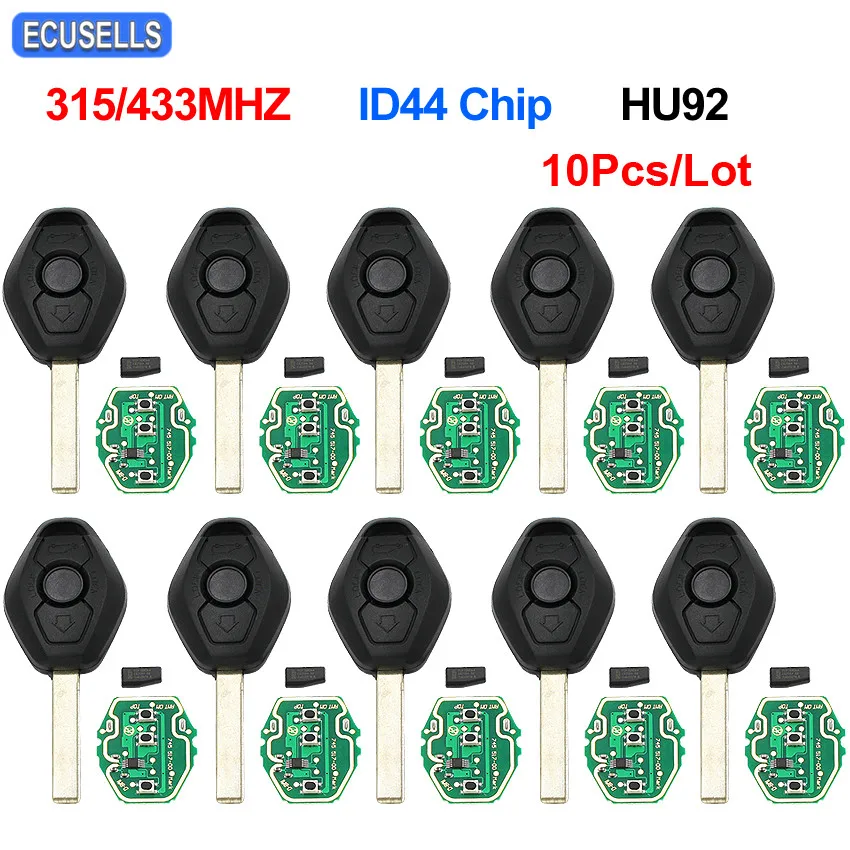 Пульт дистанционного управления с 3 кнопками 10 шт./лот 315 МГц/433 МГц ID44/без чипа
