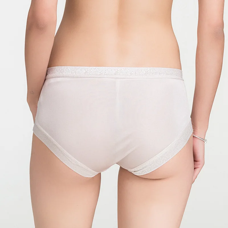 Birdsky 3 шт. женские трусики-боксеры из тутового шелка и вискозы нижнее белье