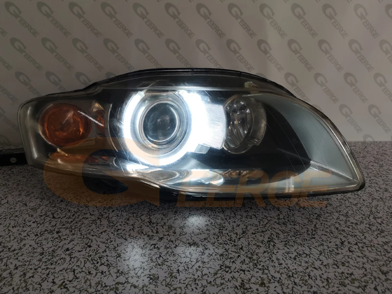 Для Audi A4 S4 RS4 2005 2006 2007 2008 2009 ксеноновые фары отличные ультра яркие CCFL ангельские глазки DRL halo кольца