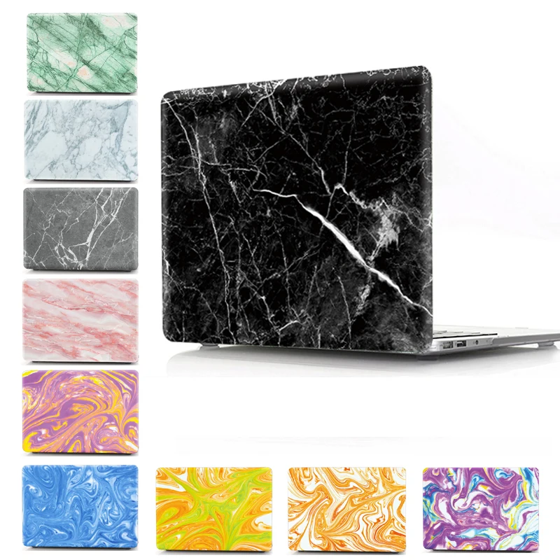 Мраморный чехол для ноутбука Apple Macbook Air 13 Pro 15 защитный Mac Book 11 12 16 дюймов A1398 A1932 A1370