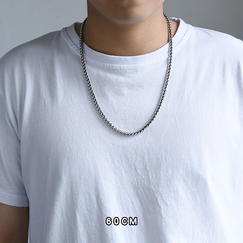 ZABRA Роскошные тяжелые цепи Сингапур реальные твердого 925 пробы серебра Таиланд