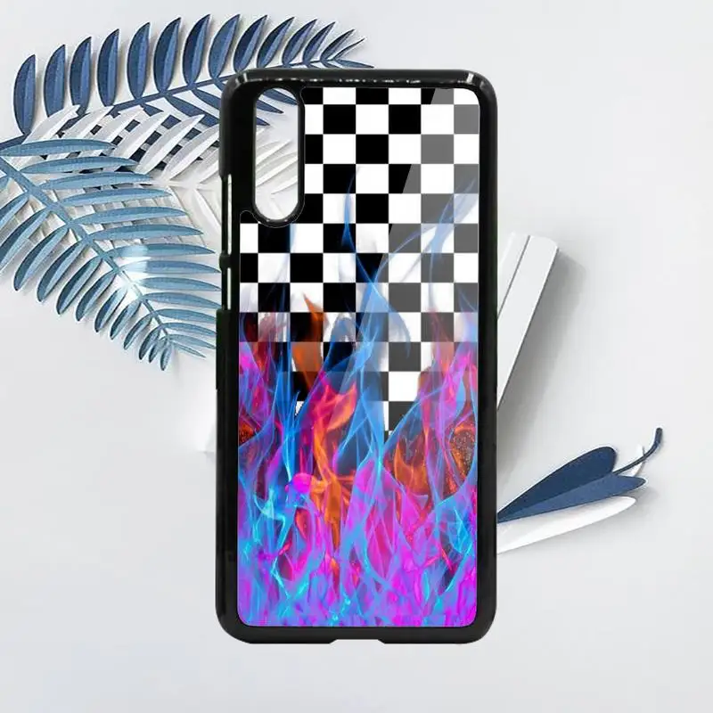 

Artistic personality Fire Flame Phone Cases PC For Samsung galaxy S note 8 9 20 10 e lite2019 plus pro ultra