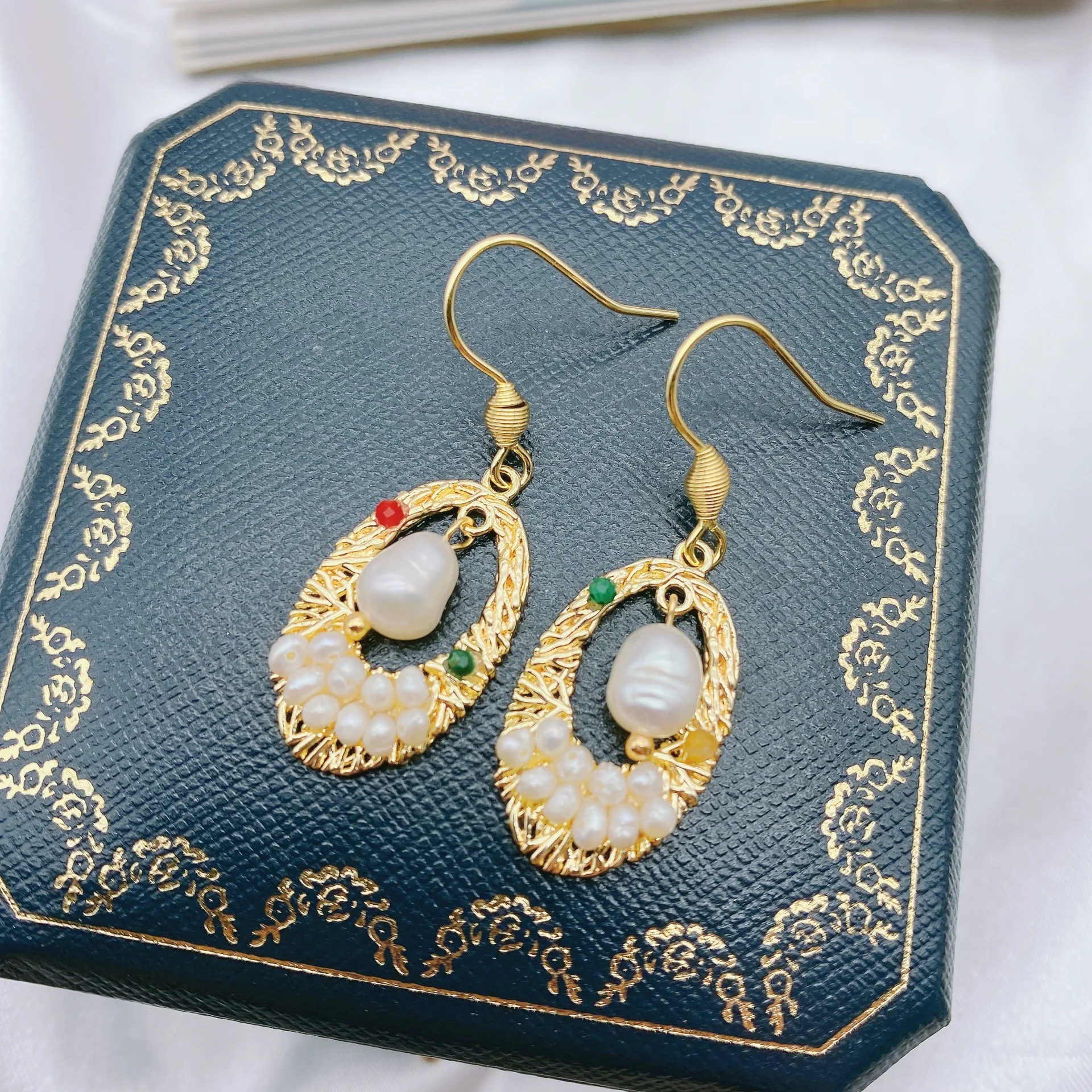 

Pearl Korea bohemian jewelry Earrings Earrings rings large Christmas gifts earrings stainless steel jewelry sets 2021