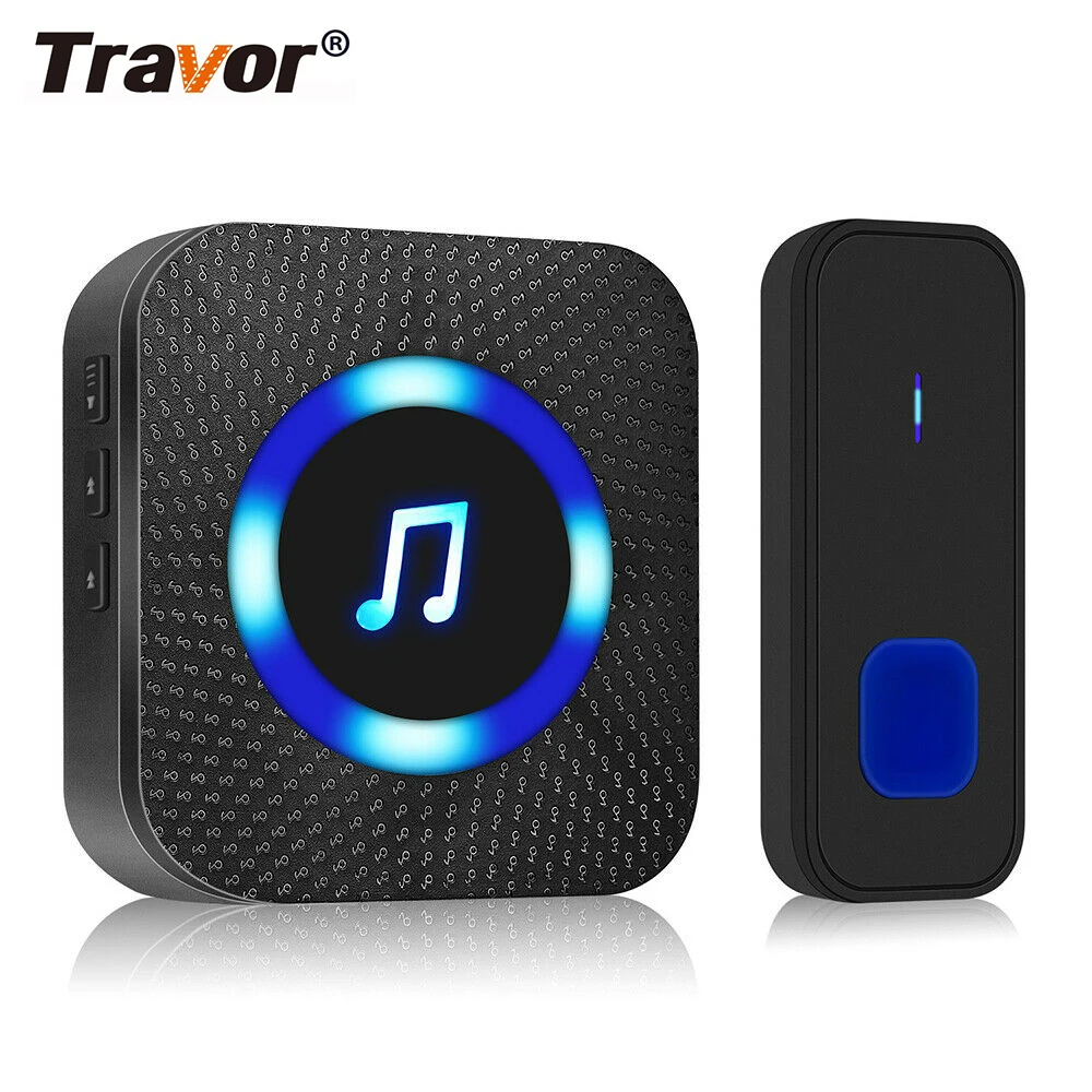 СВЕТОДИОДНЫЙ беспроводной дверной звонок 1000ft Водонепроницаемый открытый