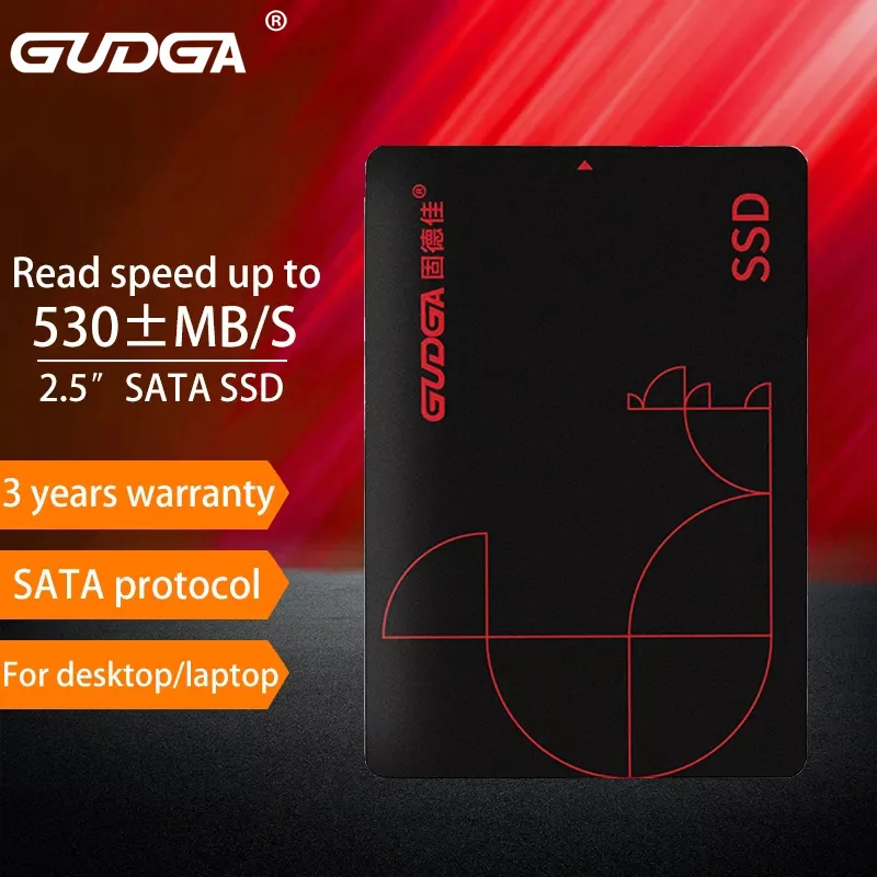 GUDGA SSD 2 5 дюйма SATA 120 ГБ III HDD 240 ТБ Внутренний твердотельный жесткий диск для ПК