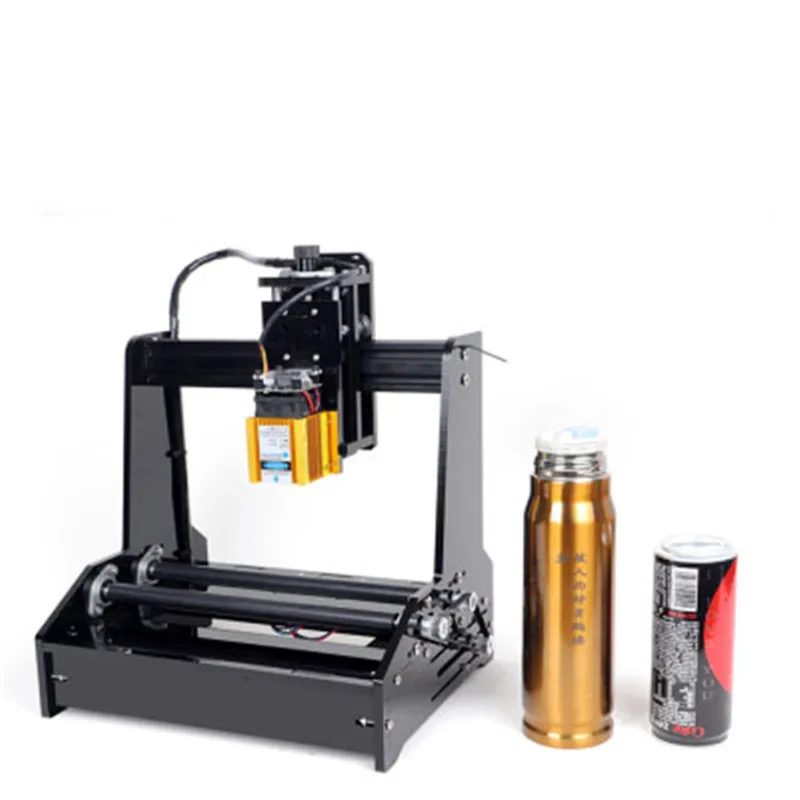 

Лазерный гравировальный станок, режущий плоттер, гравер из нержавеющей стали 15 Вт, обычный Настольный портативный универсальный автоматич...