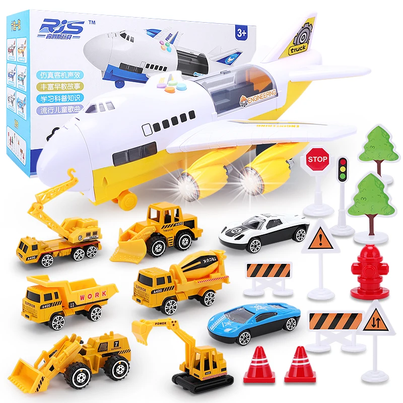 9 шт./лот комбинированная Игрушечная машина для самолета игрушка автомобиля