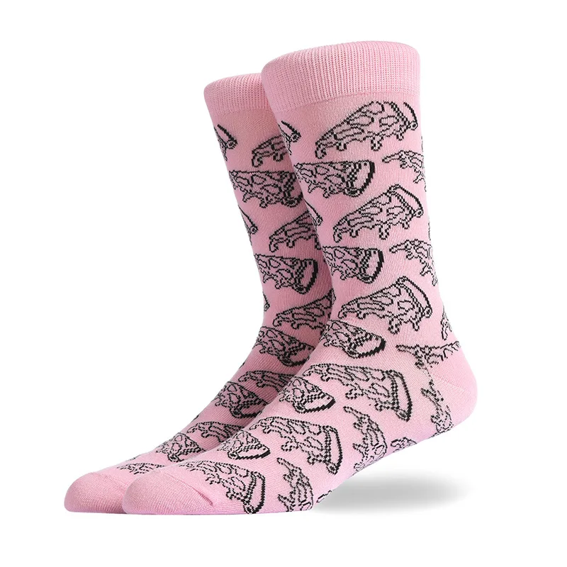 Four season Cotton Socks Men Hip Hop Skateboard Long Sock Casual Colorful Street Fashion Harajuku Man Food Pattern Funny Socks - Цвет: 8