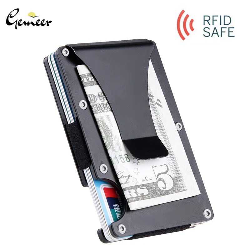 Gemeer твердый держатель для кредитных карт из углеродного волокна RFID