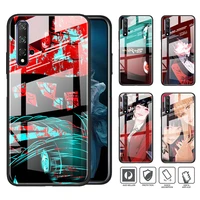tempered glass cover animation kakegurui for huawei honor 30 20 10 9x 8x lite pro plus shockproof shell phone case capa