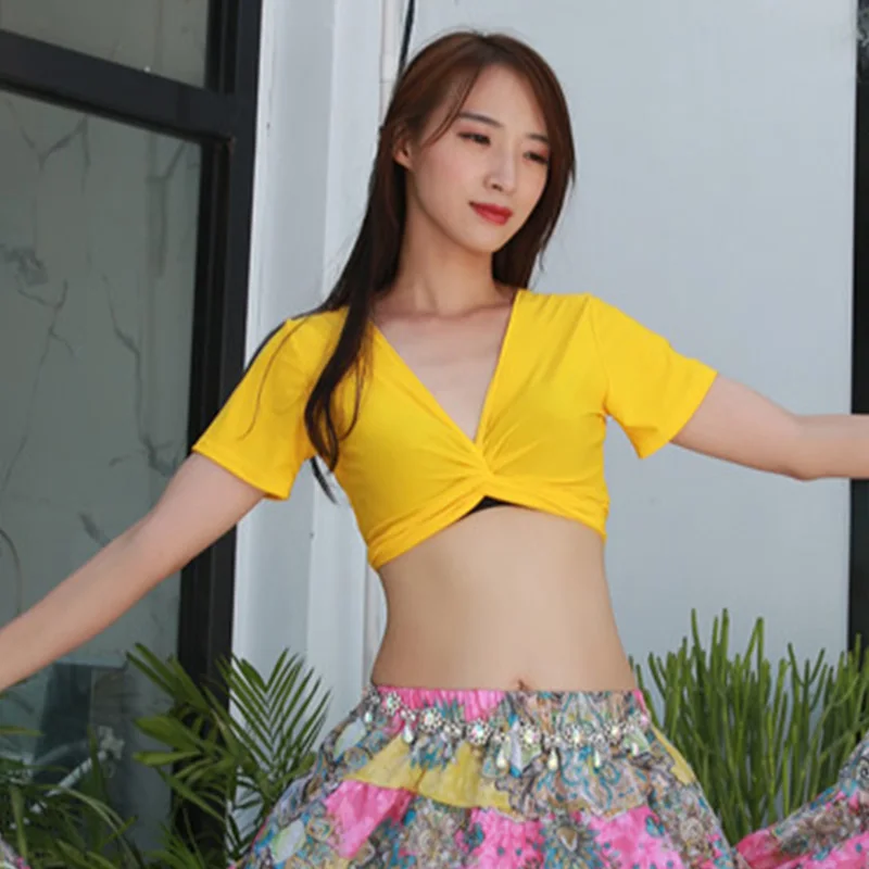 Yellow top Популярный дешевый танец живота Производительность цыганская одежда в богемном стиле с цветочным принтом юбка Для женщин льняные юбки Gypsy Стиль одежда для леди - Цвет: Yellow top