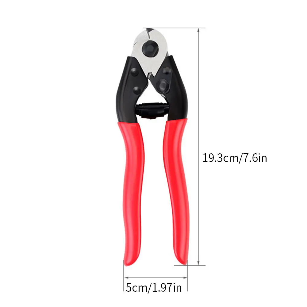 

Bike Gear Rope Pliers Cable Steel Wire Slicer Multi-Function Nippers With Soft Grip Handle Red For Bicycle Gears Brake Repair