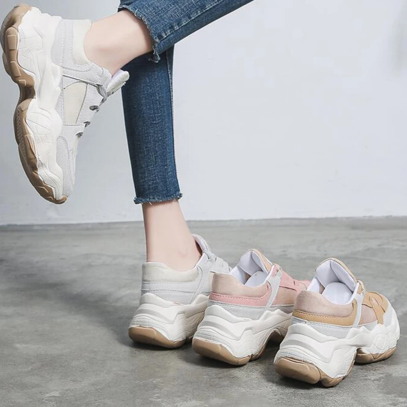 Дропшиппинг кроссовки женские Сникеры на платформе обувь дышащая повседневная