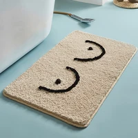 fluffy bathmat funny letters bathroom rug bath tub side carpet function entrance mats floor mat anti slip area rugs home decor
