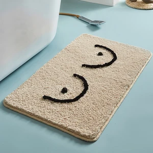 fluffy bathmat funny letters bathroom rug bath tub side carpet function entrance mats floor mat anti slip area rugs home decor free global shipping
