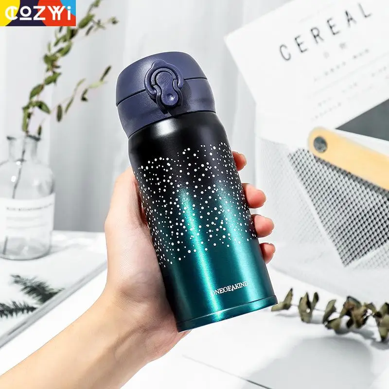 Термокружка звездное небо 500 мл Термос из нержавеющей стали кофейная вакуумная