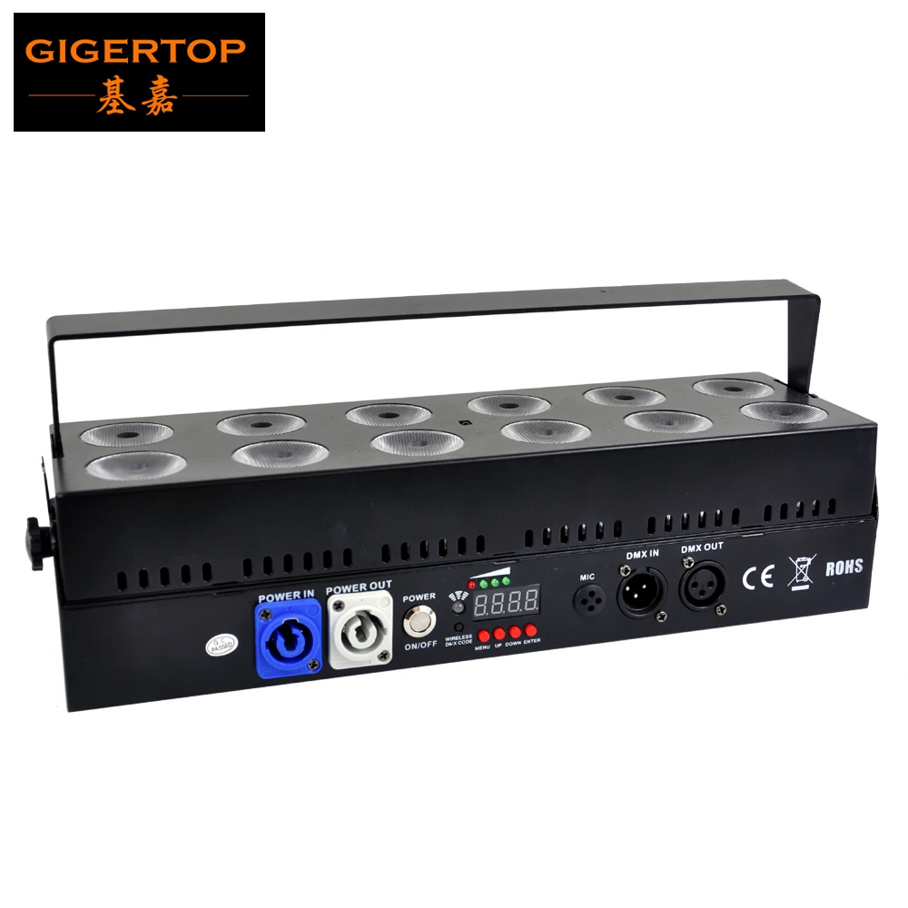 TP-G3037-6IN1 12x18 Вт Беспроводная батарея сценическое освещение для помещений светодиодный фонтан IRC пульт дистанционного управления фермы стены здания