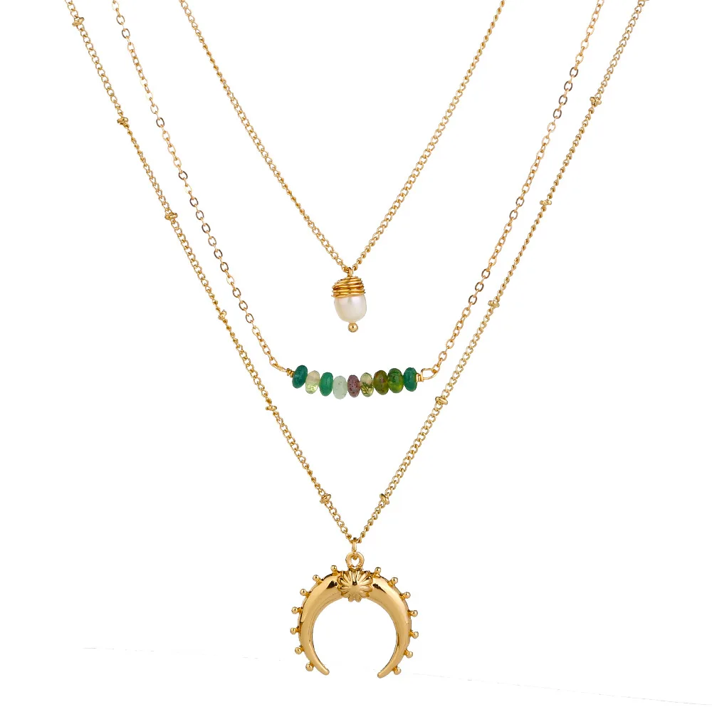 

Multilayer Christian Jesus Zircon Necklace Simple Fashion Style Metal Jewelry Female Clavicle Chain Pendant 2020 Exquisite Gift