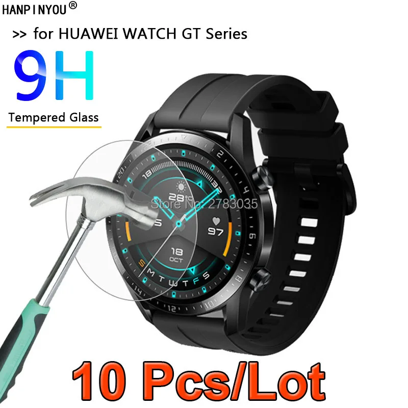10 шт. ультратонкое закаленное стекло 9H 2.5D для HUAWEI WATCH GT2e GT 2 элегантная Защитная