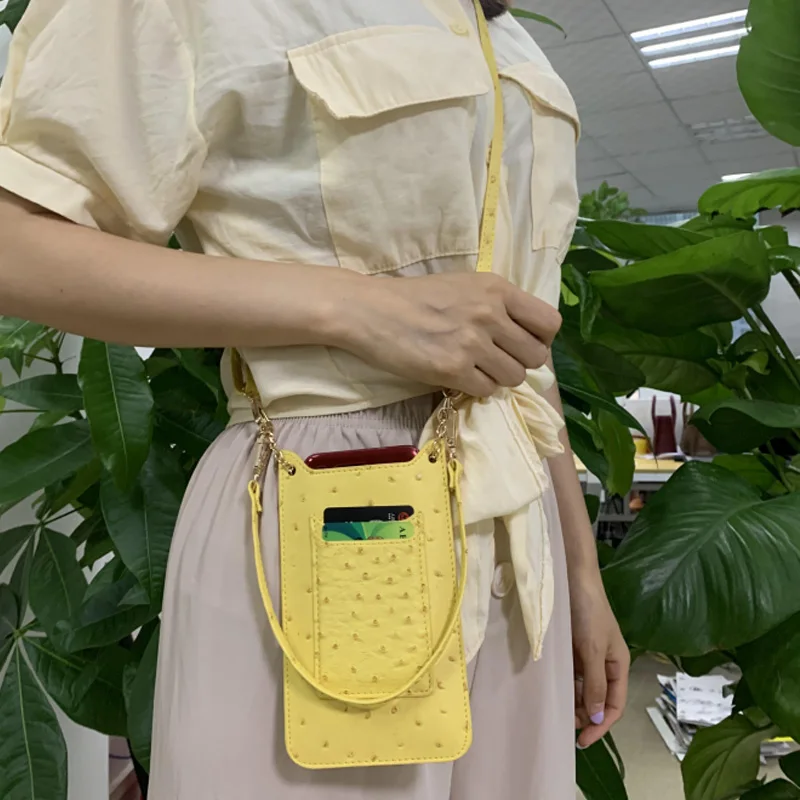 

Hot Sale 2021 Women Snake Slim Mobile Phone Bag Wallet Crocodile Card Holder Cash Purse Lady Ostrich Pattern Crossbody Wallet