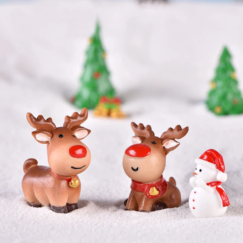 

25 стилей Мини Рождественская елка Санта-Клаус Снеговик Лось подарок украшение настольное микро ландшафтное украшение игрушки