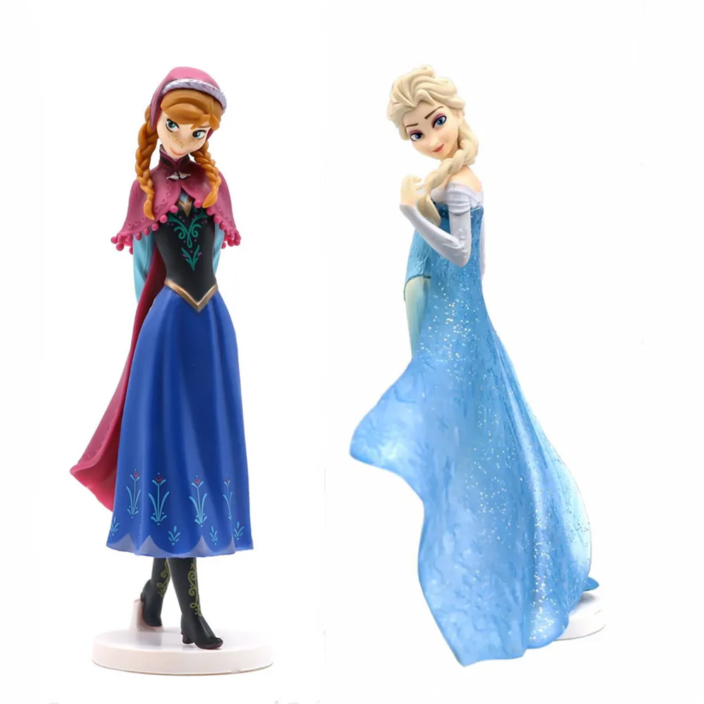Фигурки из мультфильма Disney Холодное сердце II Эльза Анна ПВХ игрушки кукла для
