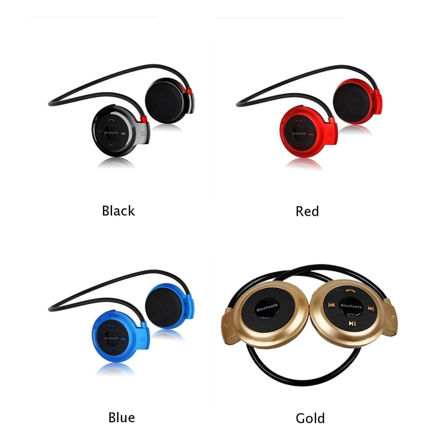 Разноцветные беспроводные наушники Bluetooth для бега Спортивная стереогарнитура