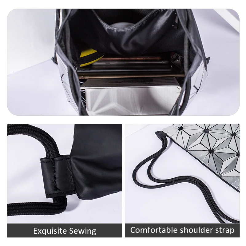 Женский рюкзак с геометрическим рисунком большой вместимости |