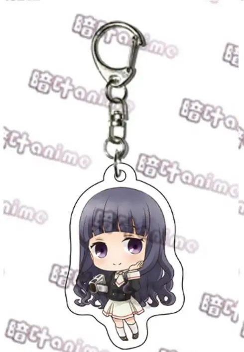 Серый Япония Аниме карта Captor SAKURA LI SYAORAN KINOMOTO TOUYA Tsukishiro Yukito Косплей акриловый брелок кулон брелок с игрушкой подарок - Цвет: Серый